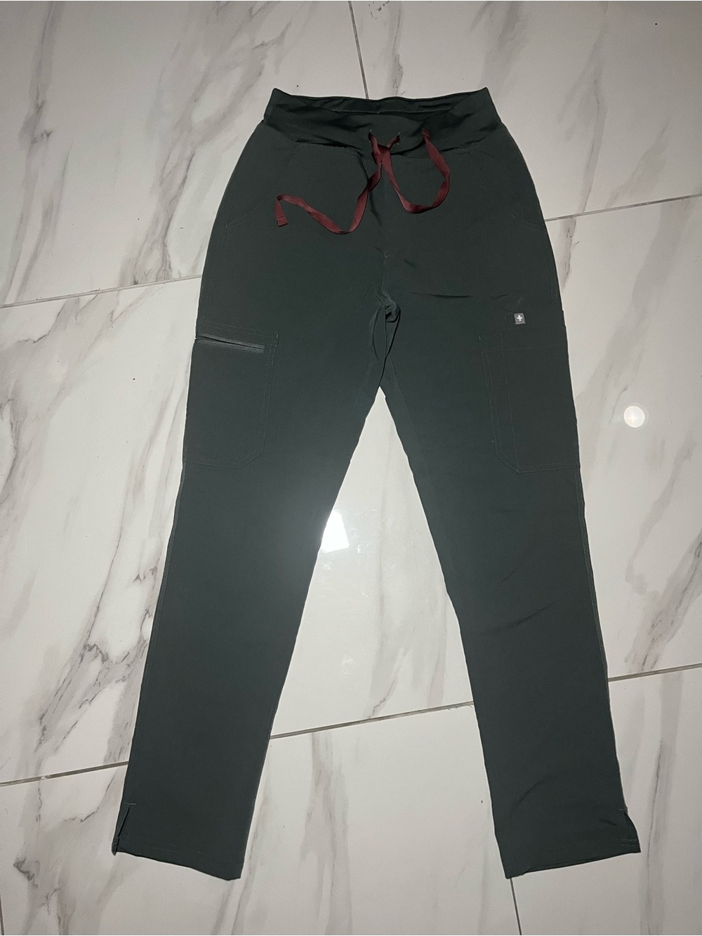Women’s Figs Scrub Pants Gray/Green Color